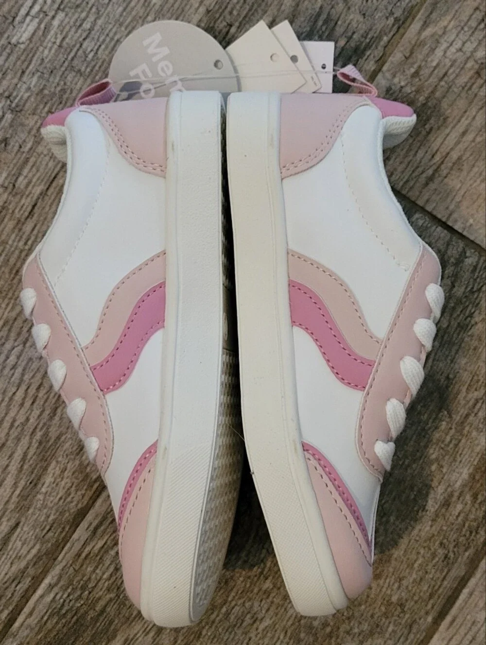 GAP Kids Trainer Sneaker Shoes Pink Colorblock Memory Foam Lace Up Barbiecore